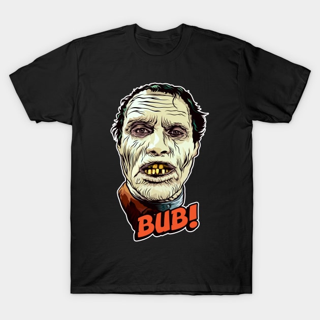 BUB!  The Sickly Green Zombie T-Shirt by pentoolarts